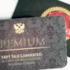 16pt Silk Laminated Hang Tags