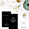 28pt Black Triplex Uncoated Business Card