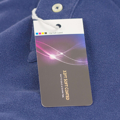 Luxurious 32pt Soft Touch Hang Tags - Hang Tag Printing