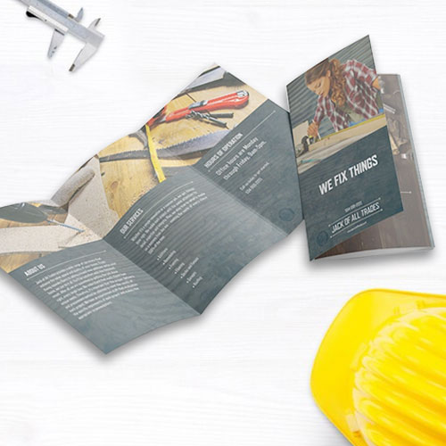 8.5x14 Tri-Fold Brochure 1 Tri Fold Brochures Gotopress - Canada Printshop